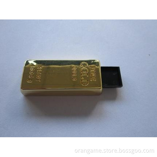 Popular Business Gift Golden Bar Metal USB Flash Drive